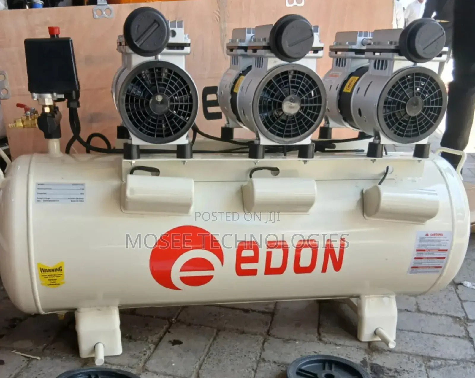 Edon 1650W 100L Three-Motor Silent Air Compressor