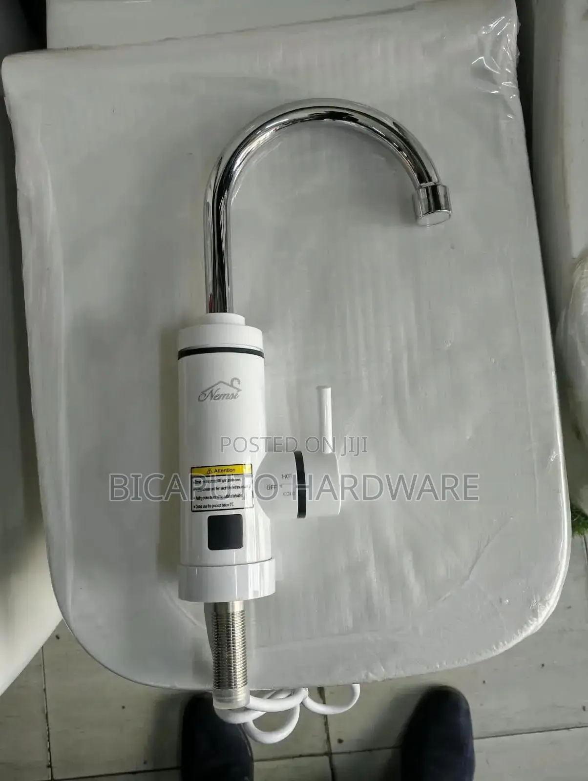 Instant Water Heater Kitchen Tap White