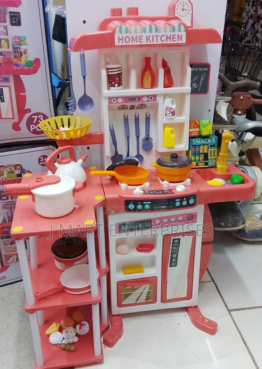 Home Kitchen Play Set for Girls, Toy Set 73 PCs