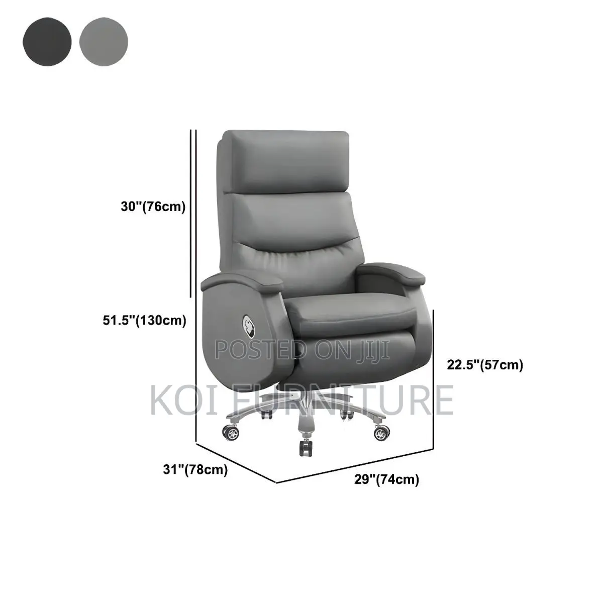 Office Chairs; Executive Leather High Backrest Elevate Boss Seat