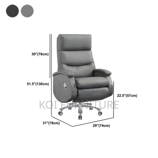 Office Chairs; Executive Leather High Backrest Elevate Boss Seat - thumbnail 6