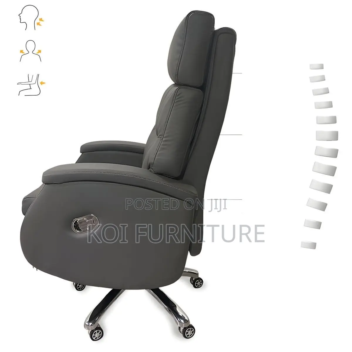Office Chairs; Executive Leather High Backrest Elevate Boss Seat