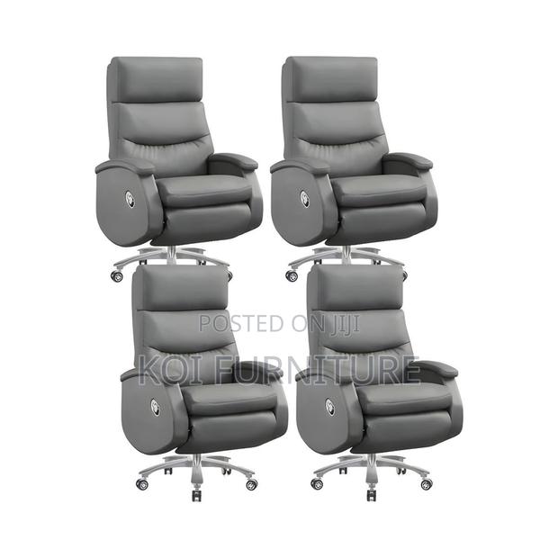 Office Chairs; Executive Leather High Backrest Elevate Boss Seat - thumbnail 8