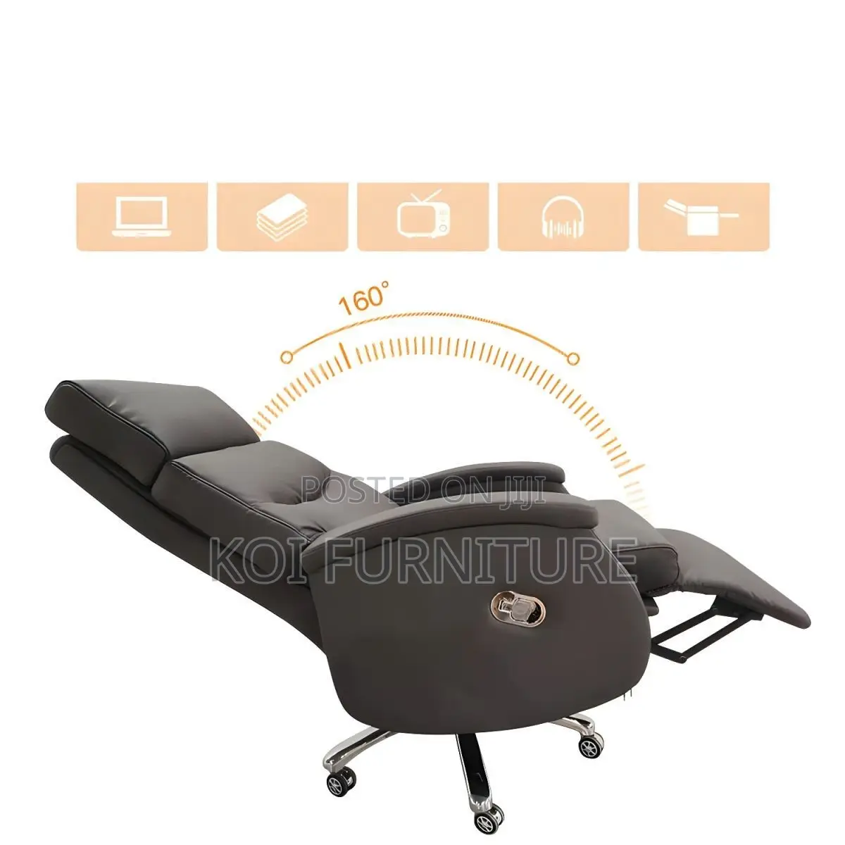 Office Chairs; Executive Leather High Backrest Elevate Boss Seat