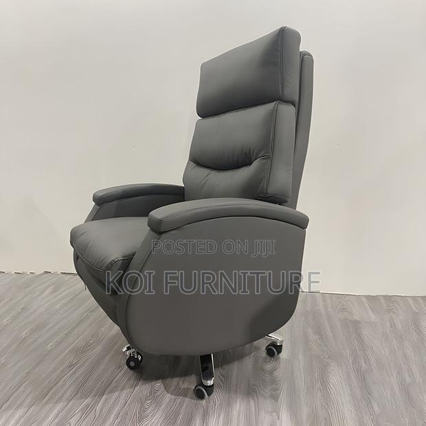 Office Chairs; Executive Leather High Backrest Elevate Boss Seat - thumbnail 12