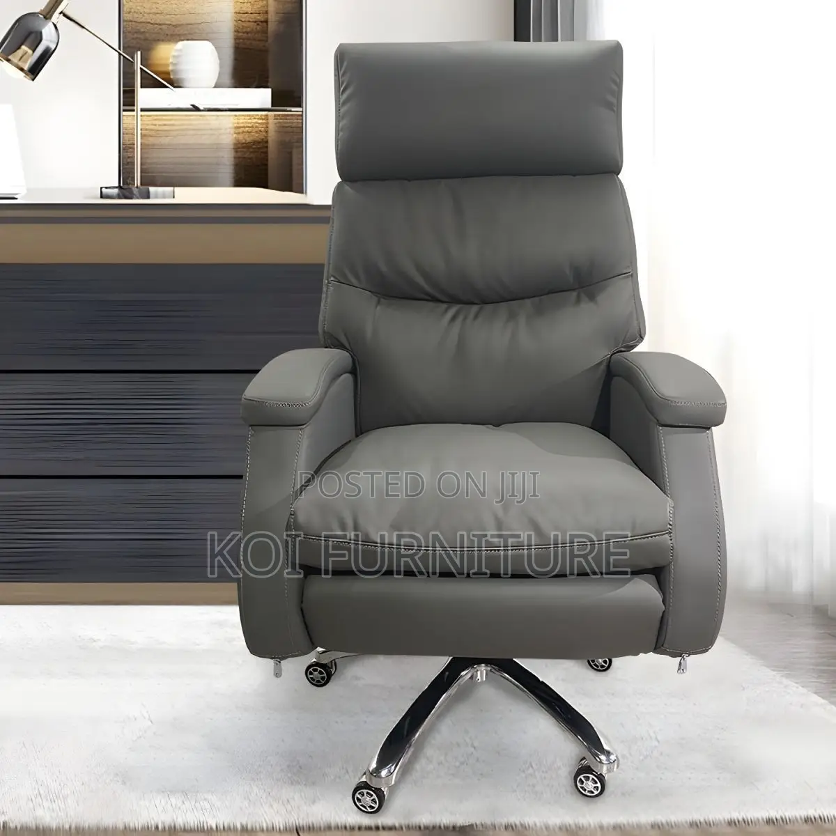 Office Chairs; Executive Leather High Backrest Elevate Boss Seat