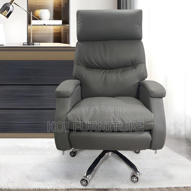 Office Chairs; Executive Leather High Backrest Elevate Boss Seat - thumbnail 13