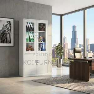 Office Cabinets; Strong Stainless Steel Office Filing 2 Doors Cabinets