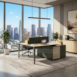 Office Workstation; Modern Customized Two Users Office Station Desks