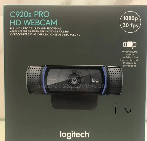 Logitech C920s Pro HD 1080p Webcam With Privacy Shutter