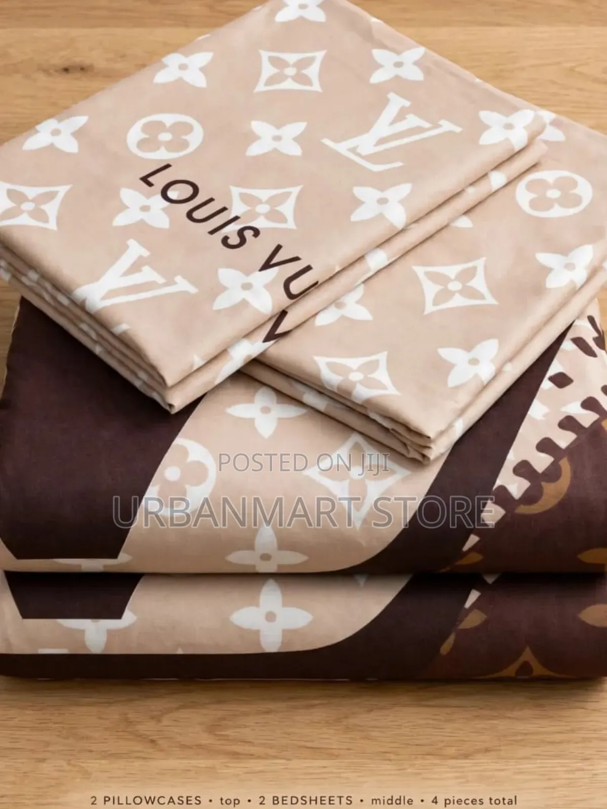 6×7 4-Piece Bedsheet Set With 2 Pillow Cases