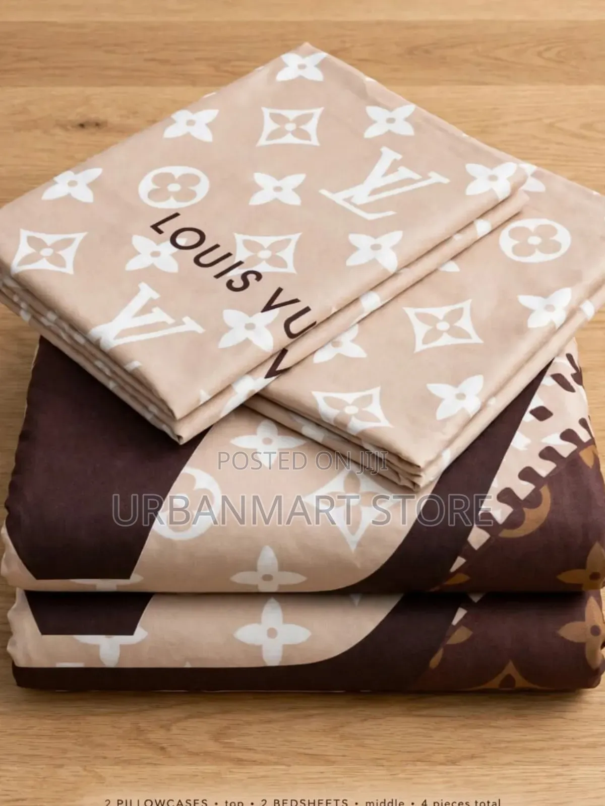 6×7 4-Piece Bedsheet Set With 2 Pillow Cases
