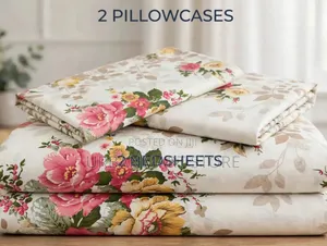 6×7 Bedsheet Collection – 2 Sheets + 2 Pillow Cases