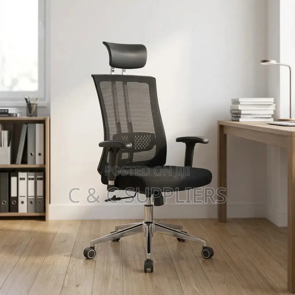 Executive Mesh Chair With Lumber Support.