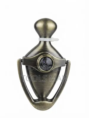 Antique Brass Door Knocker Camera Peephole.