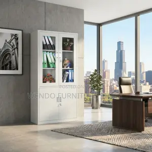 Office Cabinet; Lockable Steel Document Cabinet With Two Doors
