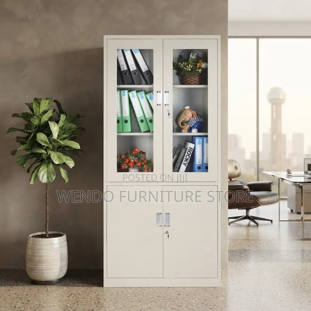 Office Cabinet; Lockable Steel Document Cabinet With Two Doors