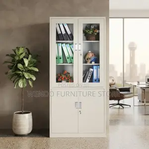 Office Cabinet; Lockable Steel Document Cabinet With Two Doors