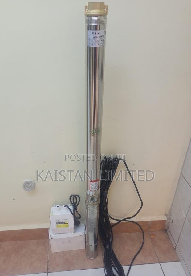 USK Slim 1HP Submersible Water Pump 750W High Pressure 116M Head