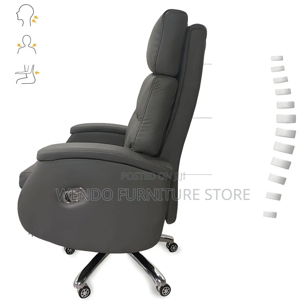 Office Chairs; Executive High Back Leather Office Command Seat