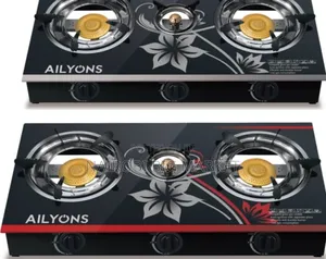 Ailyons 3 Burner Glass Top Gas Cooker