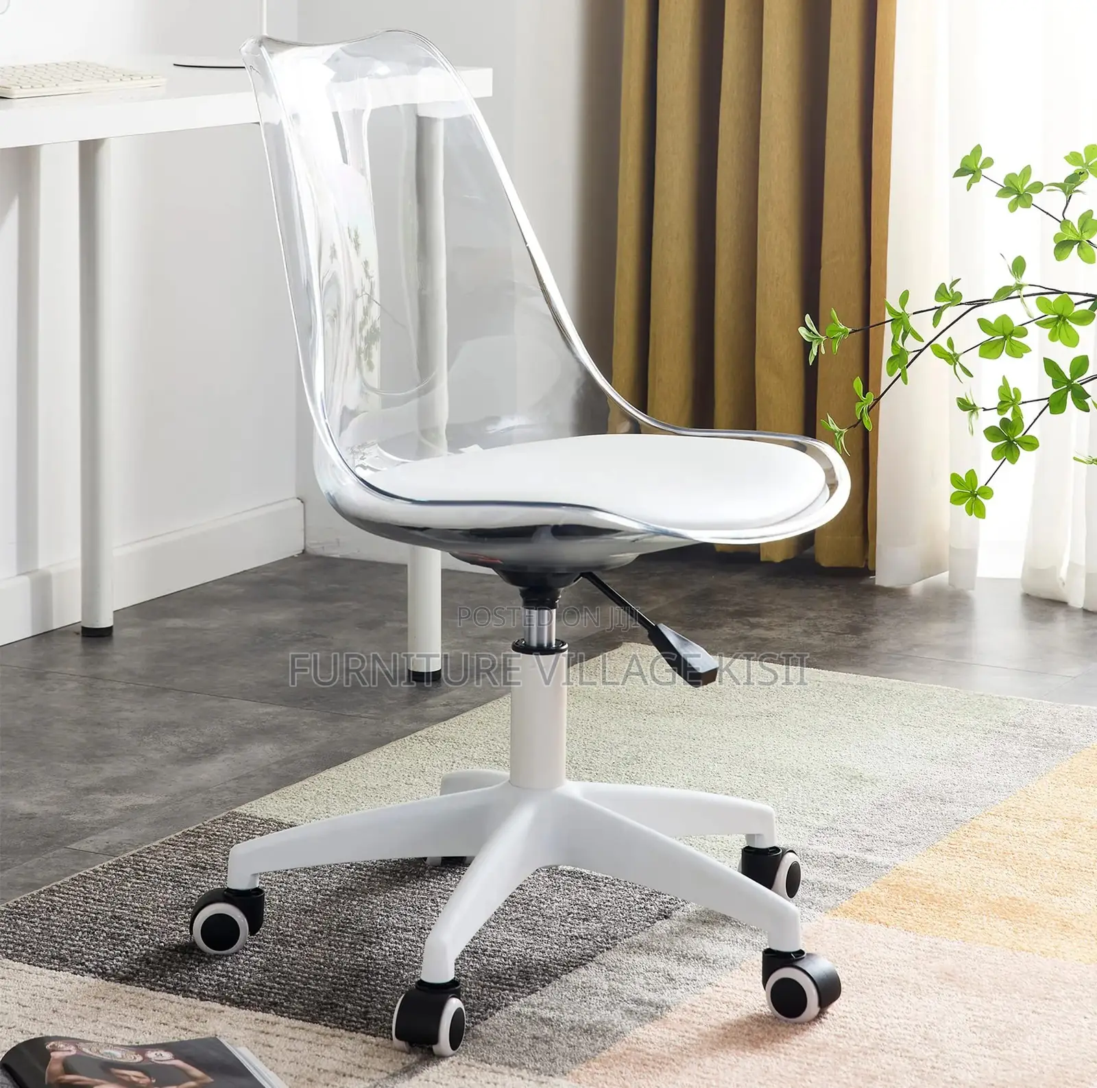 Home Furniture;padded Clear Eames Chair
