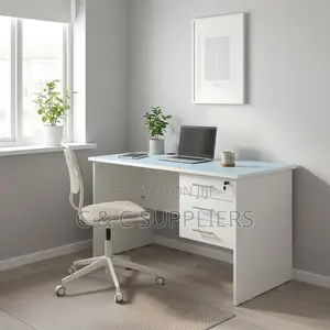 Clerical White Study Desk-1 Meter