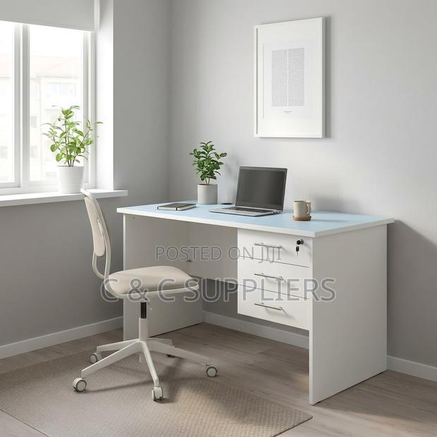 Clerical White Study Desk-1 Meter - thumbnail 4