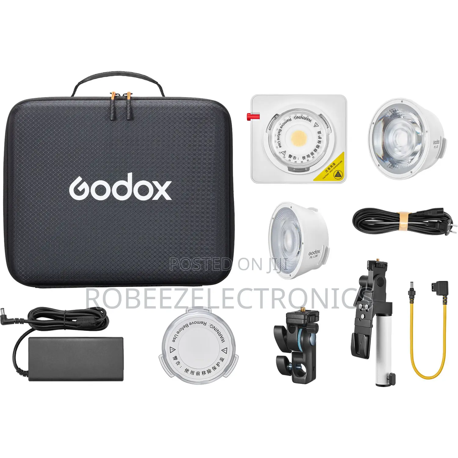 Godox ML100Bi Portable LED Light (36° Lens & v-Mount Handgrip Kit)