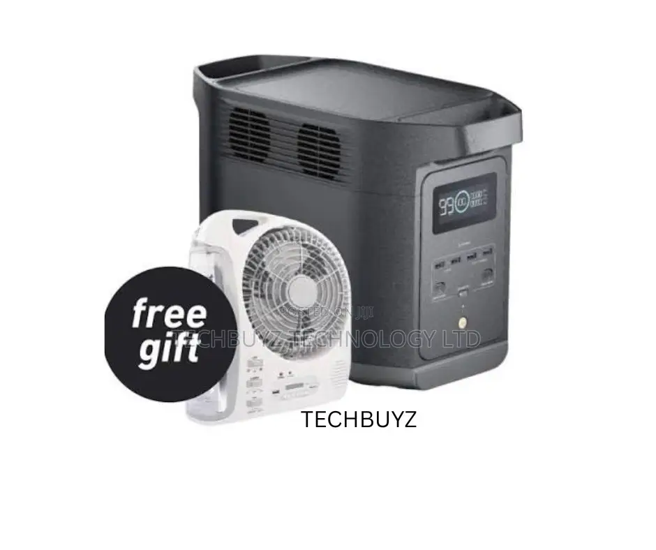 ECOFLOW DELTA 2 EFE980-UK(EF-RV-H08-1)500W /980Wh 6 IN 1 FAN / LaMP