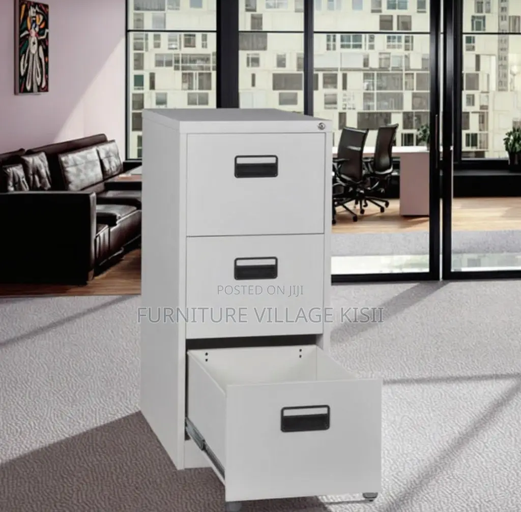 Office Cabinet; 3-Drawer Office Storage Cabinet