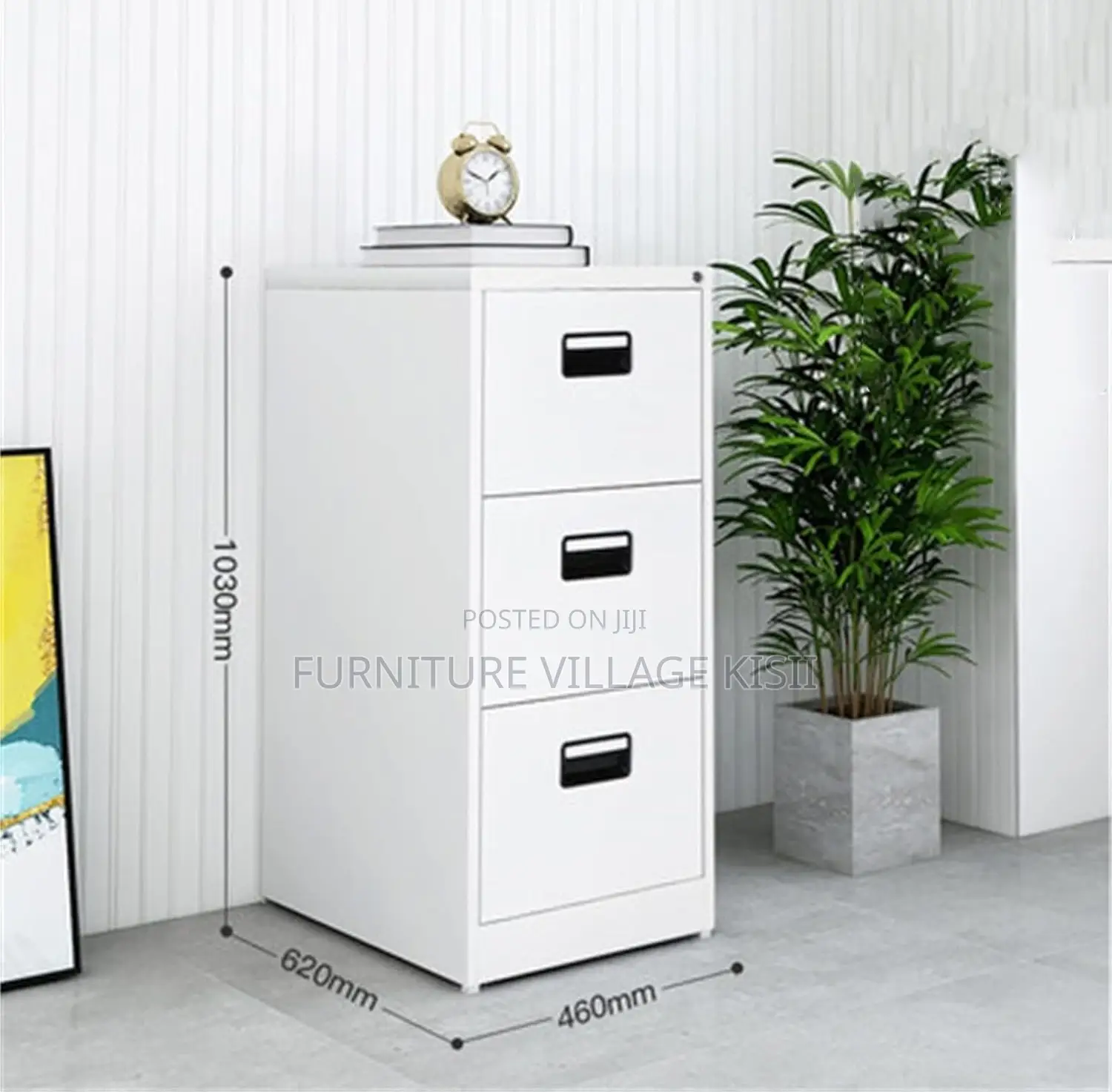 Office Cabinet; 3-Drawer Office Storage Cabinet