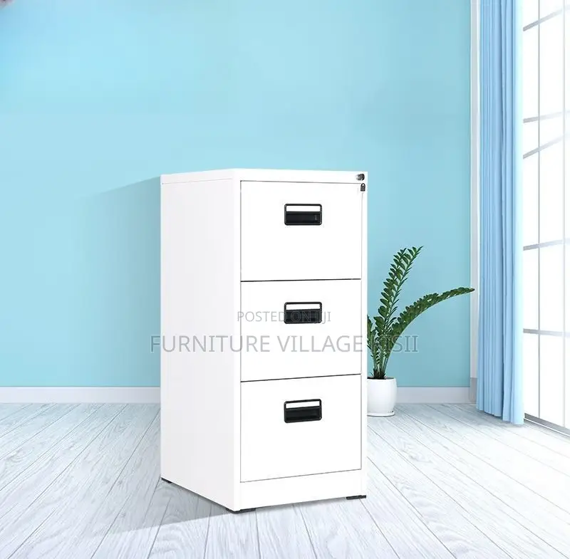 Office Cabinet; 3-Drawer Office Storage Cabinet