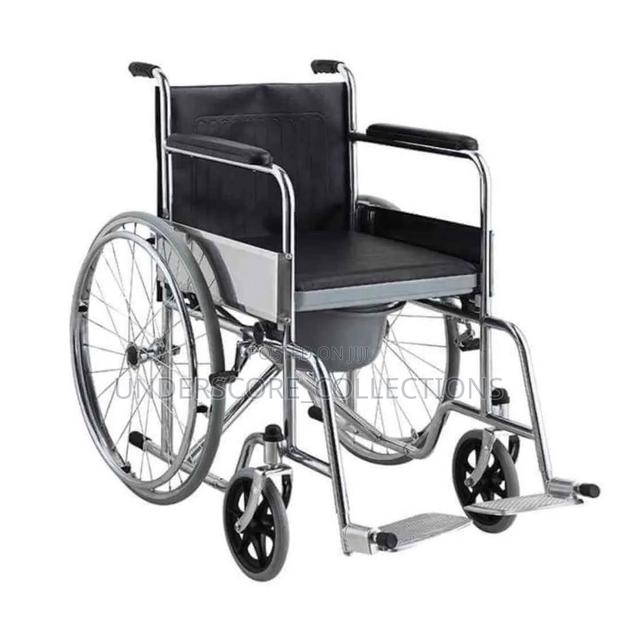Standard Commode Wheelchair, Which Is a Mobility Aid