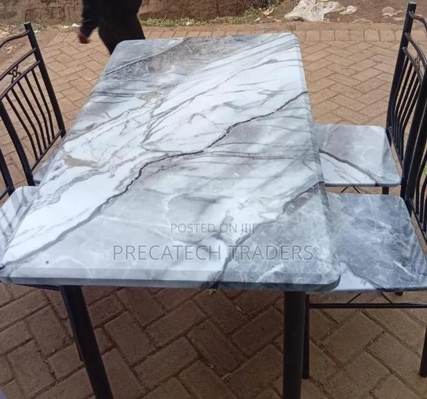 Modern 4-Seater Dining Table With Chairs