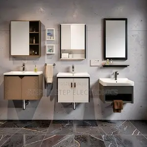 Space Saving Wall Mounted Bathroom Vanity Cabinet With Mirror