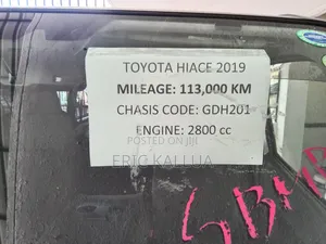 Toyota HiAce 2019 Black