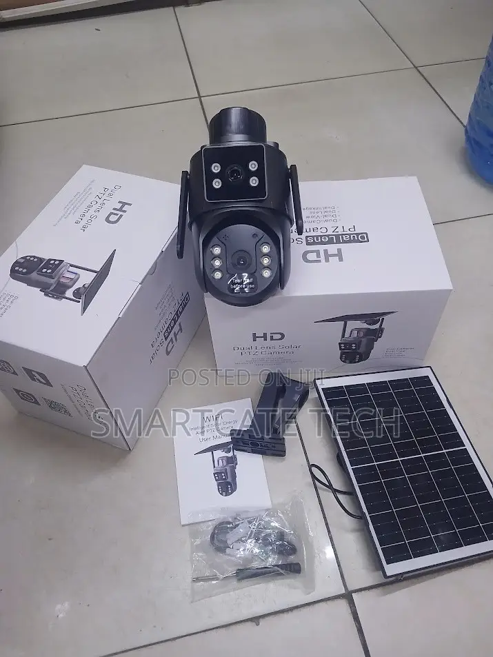 UBox Dual Lens 4G 4MP Solar Security Camera