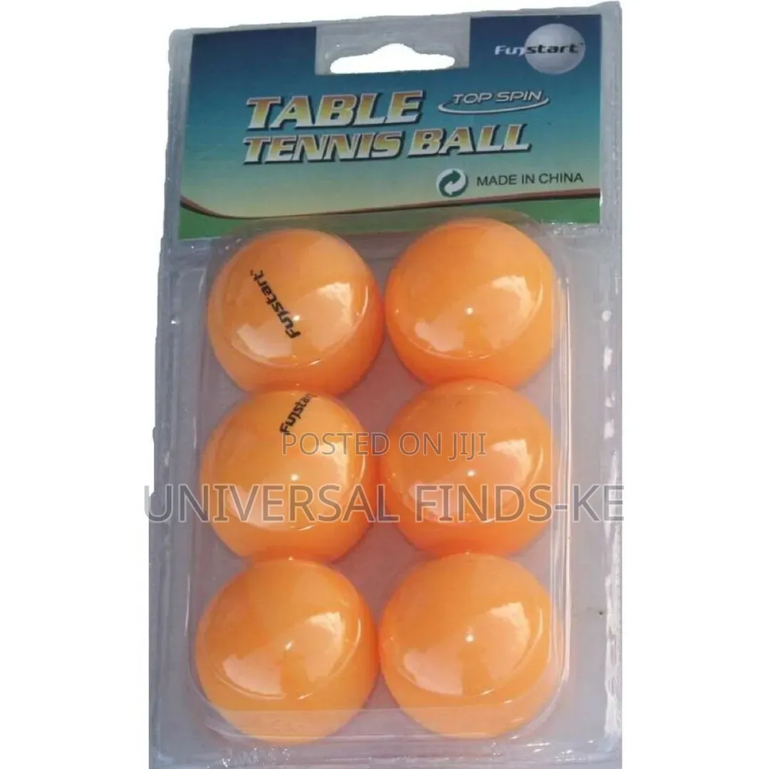 Super-K Table Tennis Balls 6 Pieces – Durable Ping Pong Balls