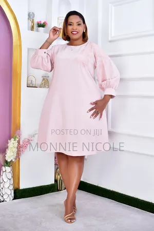 Reby Nude Plus Size Shift Dress/Maternity