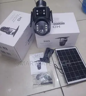 Dual Lens 4MP 4G Solar CCTV Security Camera