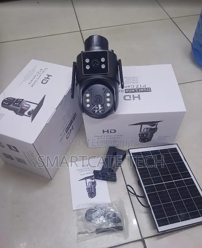 UBox 4G Solar Security Camera – Dual Lens 4MP