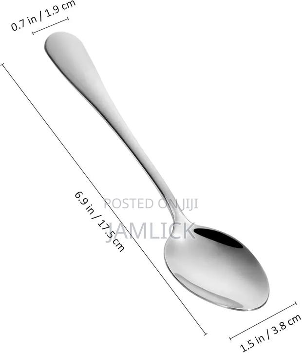 6pcs Stainless Steel Dinner Spoons —Hk