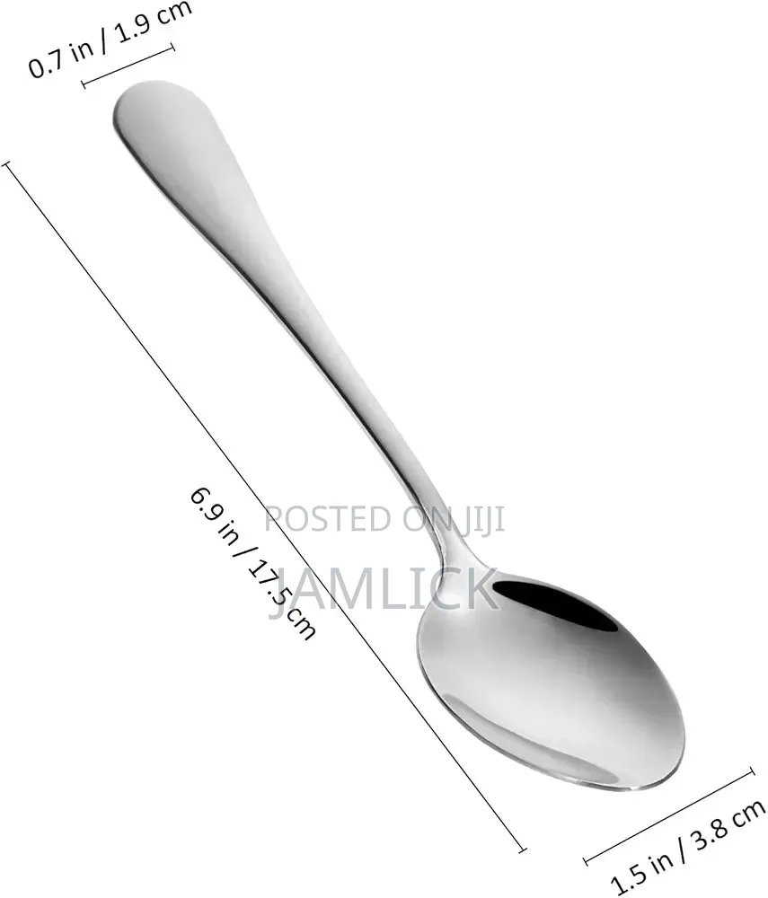 6pcs Stainless Steel Dinner Spoons —Hk