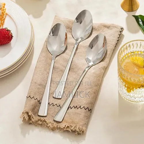 6pcs Stainless Steel Dinner Spoons —Hk
