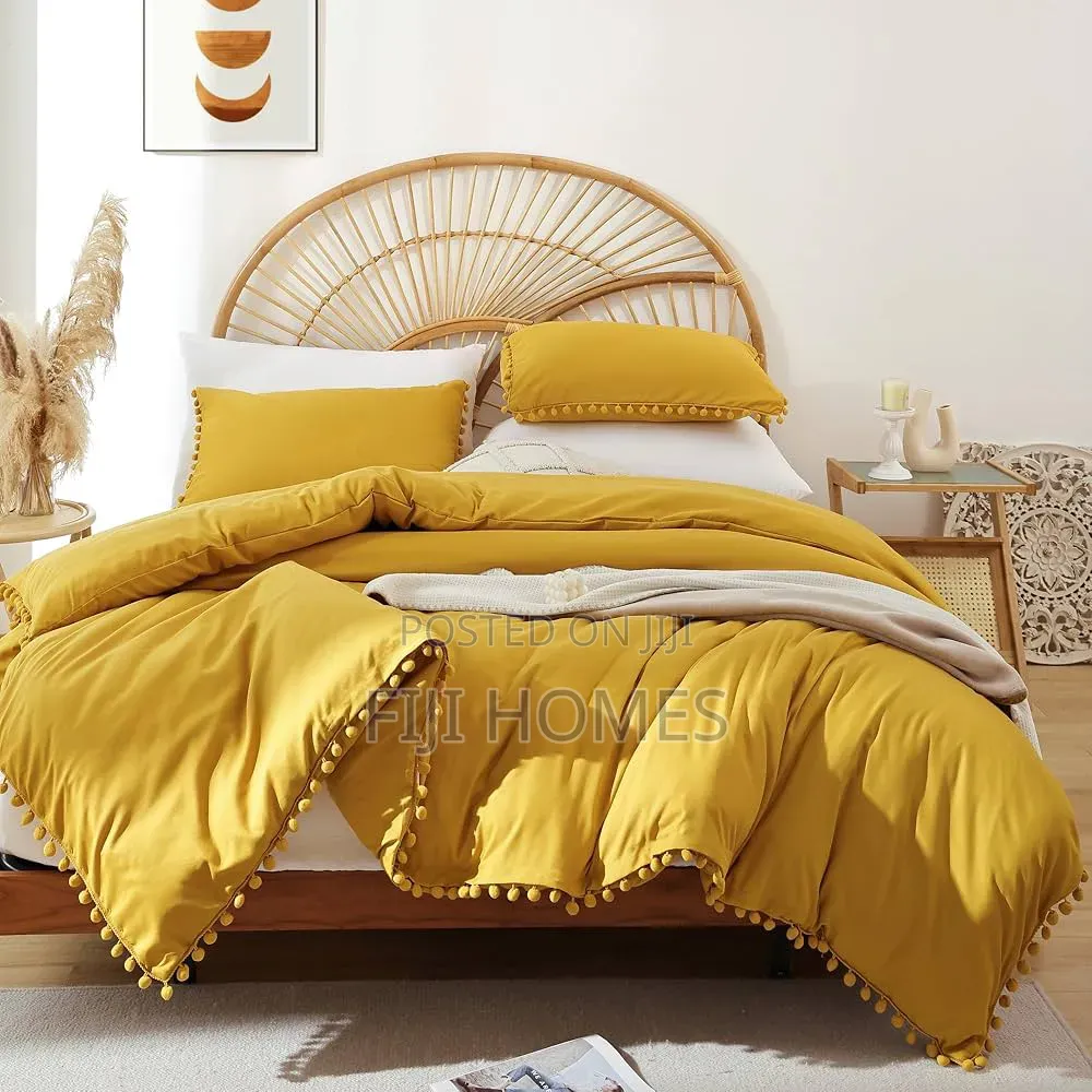 Pom-Pom Laced Duvet Cover Set | 6x6/6x7 | Bohemian Style