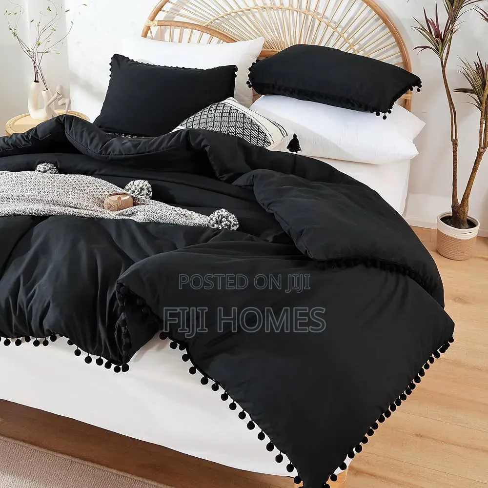 Pom-Pom Laced Duvet Cover Set | 6x6/6x7 | Bohemian Style