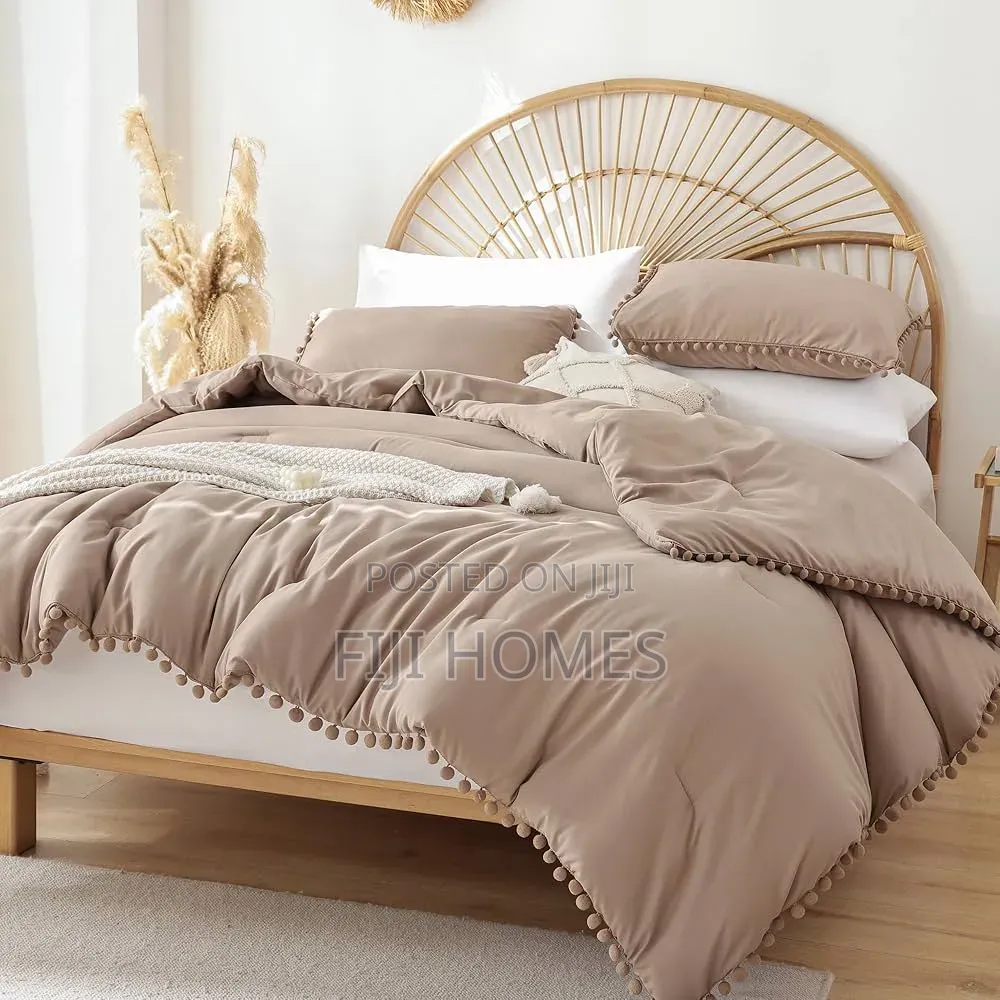 Pom-Pom Laced Duvet Cover Set | 6x6/6x7 | Bohemian Style
