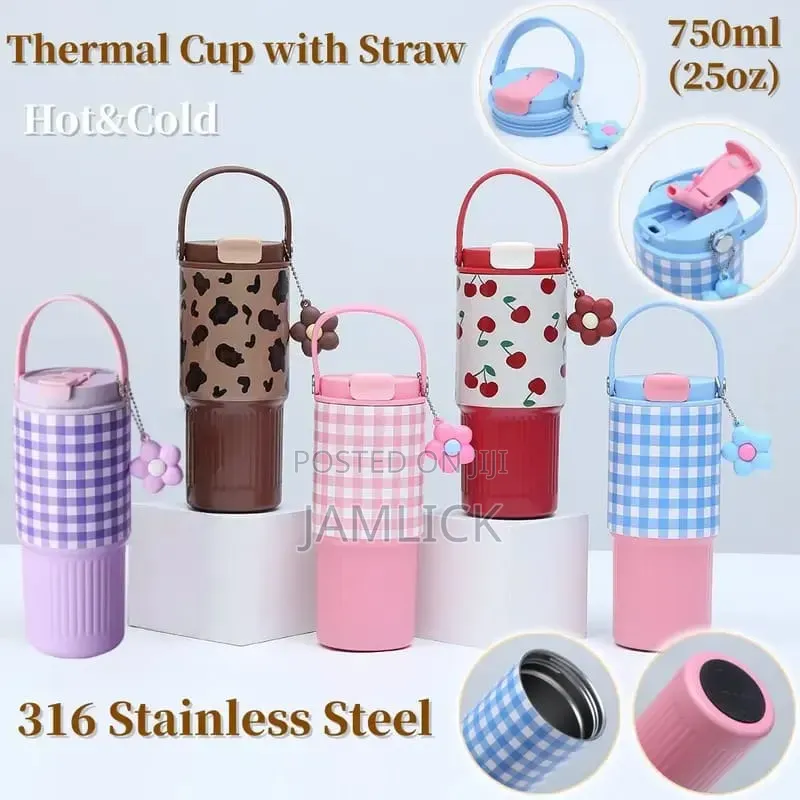 750ml Stainless Steel Tumbler With Silicone Handle — Hk