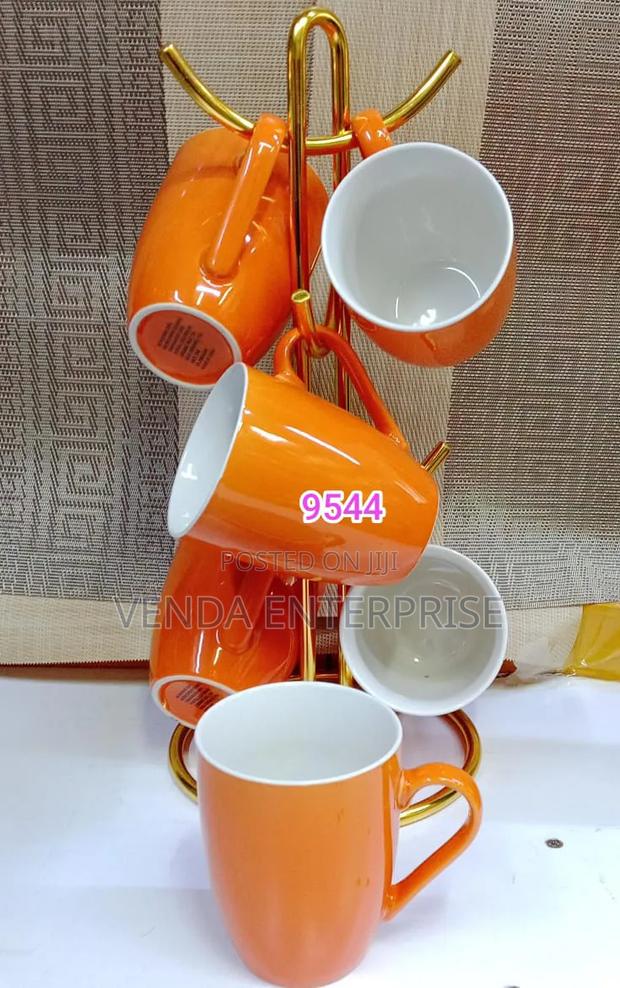 Ceramic Orange Mugs - main view